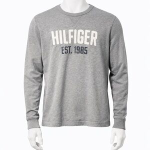 Tommy Hilfiger Men’s Gray Crewneck with Logo